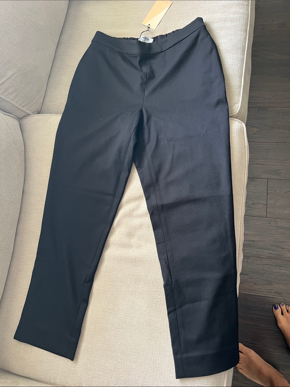 Classic Black Straight-Leg Women's Pants